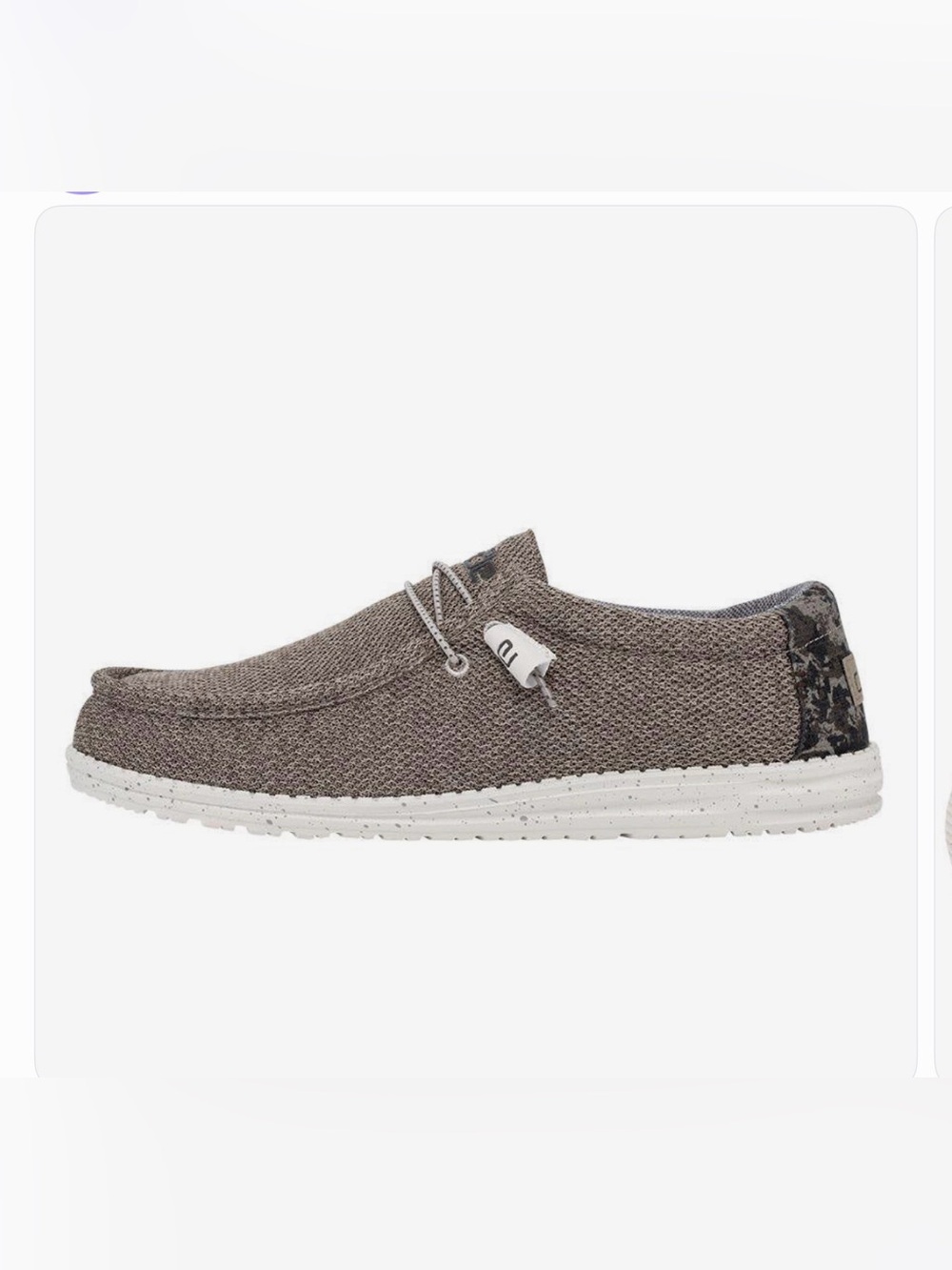 Hey Dude Active-Stretch Wally Stretch Sand Dune Camo Moccasin Mens Size 12